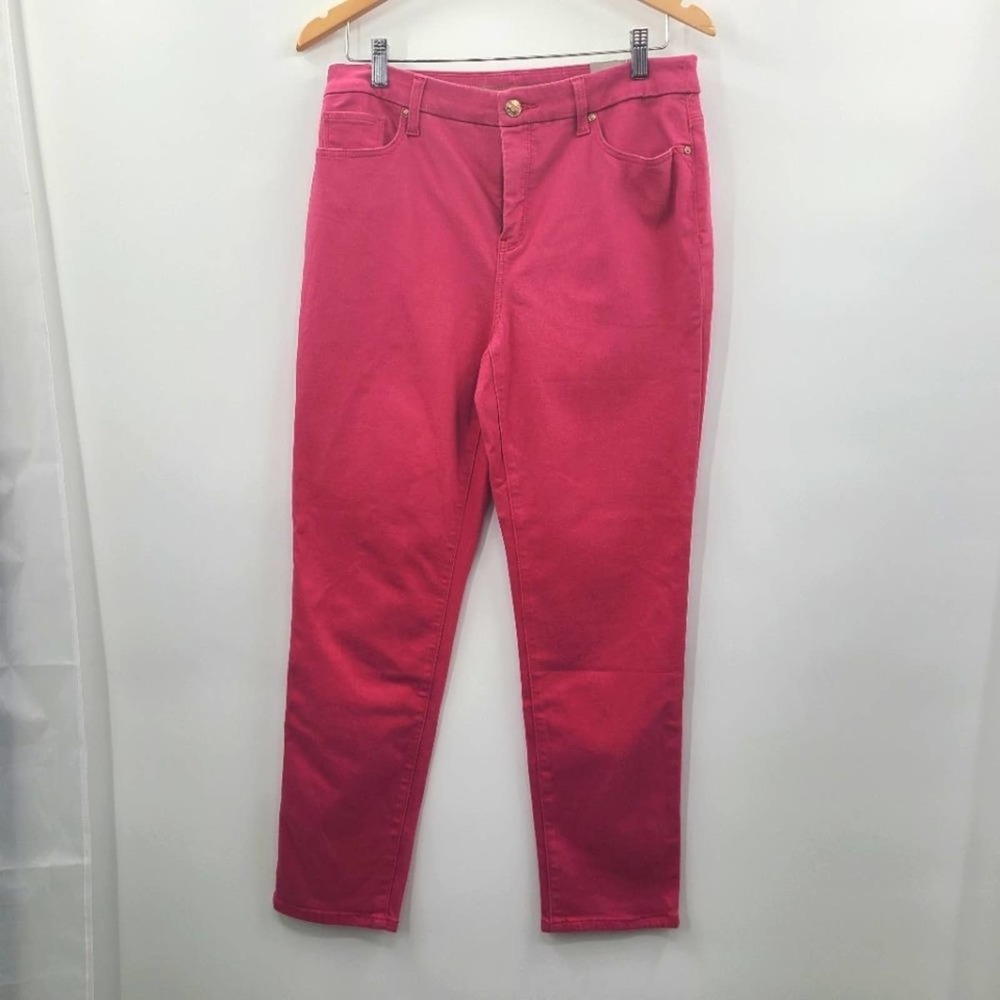 Chico's Straight leg jeans, pink, size 8